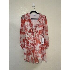 Mimi Chica Floral Long Sleeves Dress Size Small,new